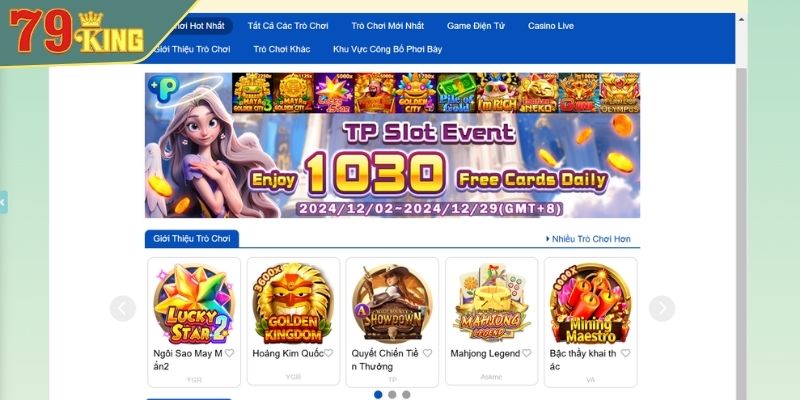 Kho game nổ hũ 79King được chọn lọc kỹ càng